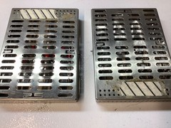 2 – DENTAL STERILIZATION CASSETTES WITH INSTRUMENTS USED
