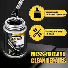 Ultimate Headliner Repair Glue: Waterproof, Eco-Friendly with Built-In Brush