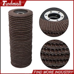 Findmall 50 Pcs 4-1/2″×7/8″ 40 Grit Premium Zirconia Flap Disc Sanding Grinding