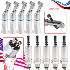 1-5 Dental Slow Speed Handpiece Contra Angle / Air Motor 4Hole Attach Yabangbang