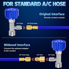 Can Tap, R1234YF Self-Sealing and Puncture Style Can Tap Valve with Tank Ada
