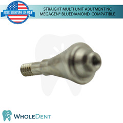 5x Straight Multi Unit Prosthetic Ø4.8mm NC Megagen® BlueDiamond Compatible