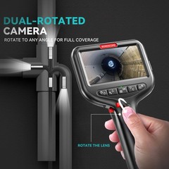 10ft/5ft SCOPIX 360° 2Way Articulating Borescope Endoscope Inspection Camera 6MM