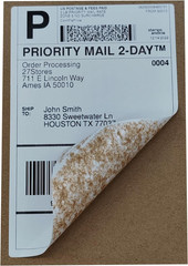 4X6 (100X150Mm) Fanfold Direct Thermal Shipping Labels, 8 Stacks / 4000 Labels –