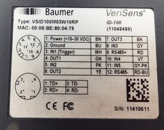 Baumer VeriSens VSID100M03W10RP Industrial Imaging Sensor -Unused-