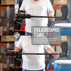 Telescopic Chemical Plug-in Electric Barrel Pump | 4.2-GAL/MIN, For Methanol, Et