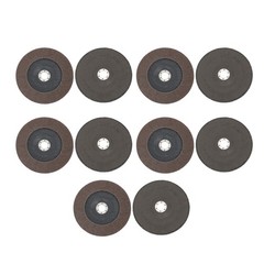 10 Pcs 7″ x 7/8-Inch T29 Flap Discs 40 Grit Flapper Wheel for Angle Grinder