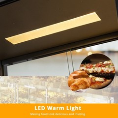 ROVSUN 3 Tier 15″ Commercial Heat Food Service Pizza Warmer Display Show Case