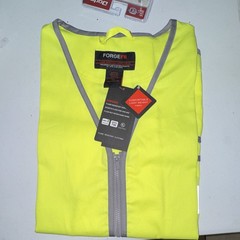 FORGE FR Flame Resistant Hi-Vis Safety Vest Yellow/Gray 3XL MFRHVV-020