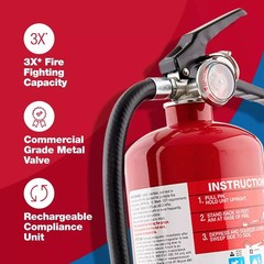 First Alert PRO5 5lbs Fire Extinguisher UL Rated 3A 40B C Heavy Duty