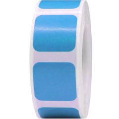Square Shaped Stickers | 0.75″ Inch Wide | 500 Pack | Pick One Color
