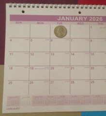 2026 Monthly 3-Hole Spiral – Home Office School WALL ~ NOTEBOOK CALENDAR 11X8″
