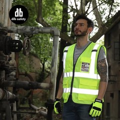 Men’s & Women’s Reflective Safety Vest – High Visibility ANSI Class 2, Large