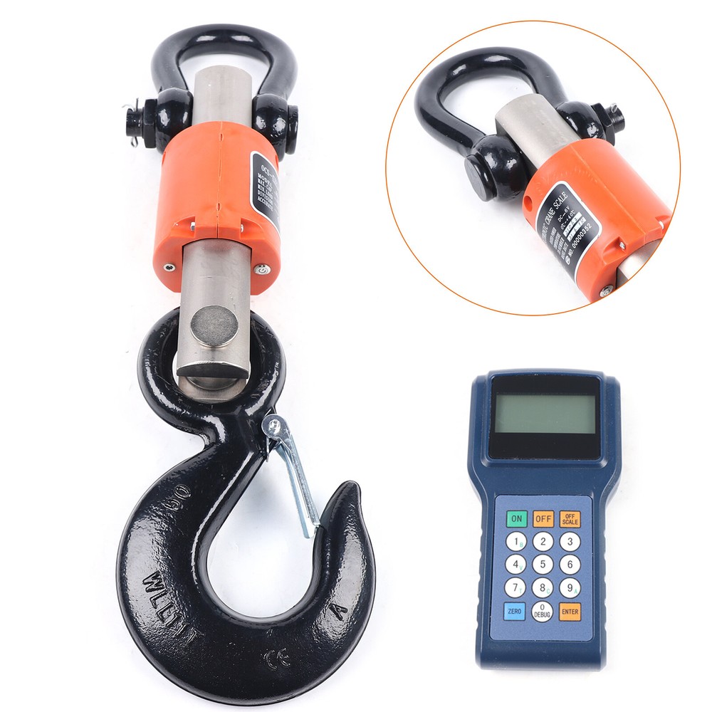 10000kg 10T HD Wireless Electronic Digital Hanging Crane Scale W/ Handheld Meter