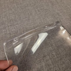 (243) Clear Vinyl Hanging Tag Protectors 7″ x 11″ Insert Size NOS