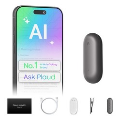 Plaud NotePin Voice Recorder, AI Voice Recorder, App Control, AI Notetaker, A…