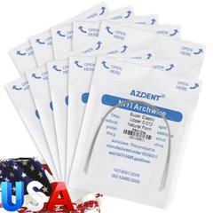 AZDENT Dental Orthodontic Super Elastic Niti Round Arch Wire Nature Form 012-020