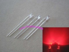 3mm Flat Red Yellow Blue Green White Orange Purple Pink Warm Clear LED Diodes