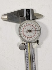 Helios Fowler 52-030-006 .001 Dial Caliper 6.5″ Stainless Steel WORKING F153 Ger