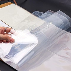 Mogoostry A4 Clear Sheet Protectors 2 Pocket Binder Sleeves Size, 2-pocket
