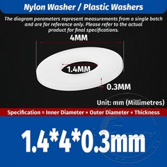 NYLON WASHERS FORM A FLAT PLASTIC WASHER M2,M3,M4,M5,M6,M8,M10,M12,M16,M20,M22