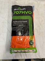 Chemical Resistant Nitrile Rubber 9mil Cleaning Gloves – Showa 707HVO – LARGE