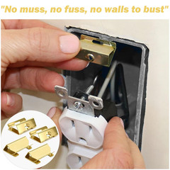 4 Pack Electrical Box Repair Clips, Repair Stripped or Damaged Electrical Wall