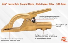 SÜA® Heavy-Duty Ground Clamp – High Copper Alloy – 500 Amp – Lenco 500 Style