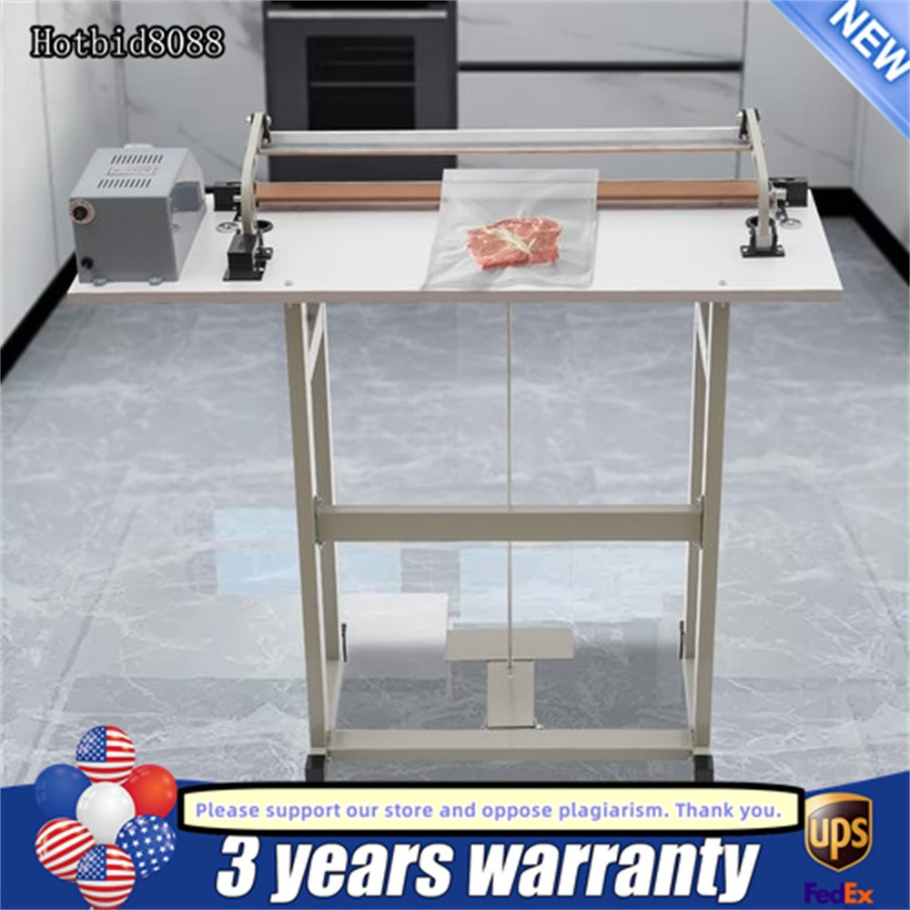 22.83″ Foot Pedal Impulse Sealer heat sealing machine,Plastic Bag sealer AC110V