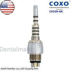 US COXO Dental Fiber Optic High Speed Turbine Handpiece fit for Kavo Multiflex