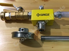 GROZ Deluxe Coolant Mixer Model CMX/3+ – venturi, water powered, 0-9% mix range