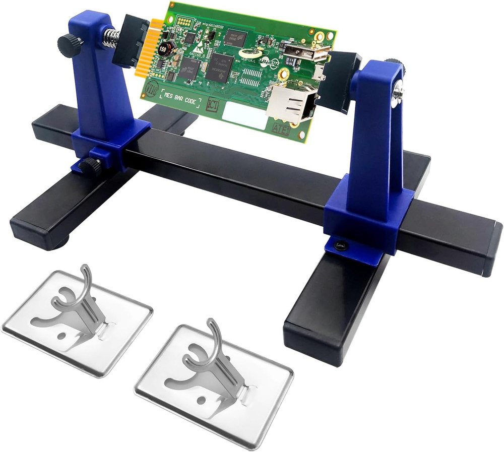 Adjustable Soldering Clamp, PCB Holder Frame and Clamping Kit for Circuit Board