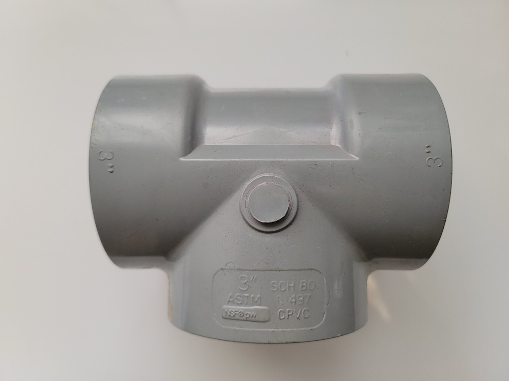 IPEX 3″ CPVC SCHEDULE 80 THREADED TEE