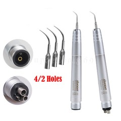 NSK Style Dental Ultrasonic Air Perio Scaler Handpiece Hygienist 2/4 Hole + Tips