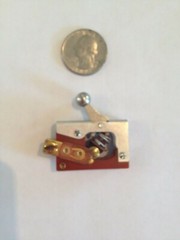 2 Vintage Ball Toggle Switches 1961 USA NOS Aerospace Industrial Fidget Arrow 