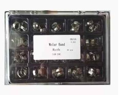 80Pcs Dental Orthodontic Bands with Buccal Tube 1st Molar Roth/MBT 022″ 16#-35#