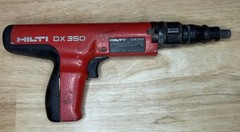 Hilti DX 350 Powder Actuated Concrete Nail Gun Red with Tool Case With Extras
