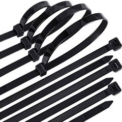 1000PCS Nylon Universal Cable Heavy Duty Tie Buckle Self Locking Zip Ties Holder