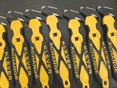 35 Pc Klever Xchange box cutters, box opener, carton cutter Made in USA