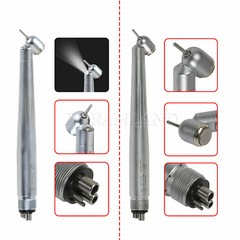 YABANG Dental 45° Angle Surgical Handpiece 4 Holes Rear Exhaust LED E Genreator
