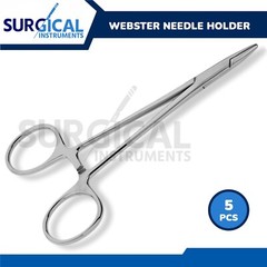 5 Pcs Webster Needle Holder 6″ Surgical Dental Stainless Steel German Grade