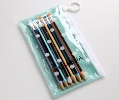 GANSSIA 2.0mm New Colorful Mechanical Pencil with 1 Count (Pack of 6), Black