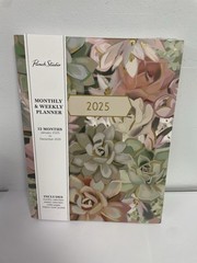 Punch Studio 12 Months Multicolor Floral 2025 Planner Monthly & Weekly Planner