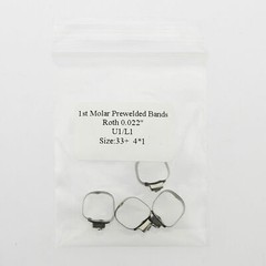 40 Pc Dental Orthodontic Band&Buccal Tube U3/L2 Roth 022 1st Molar 35#-39+#