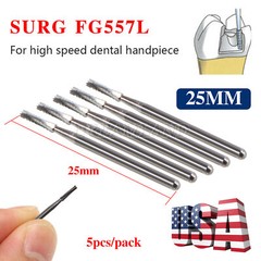 Dental FG 557 SL Surgical Carbide Burs Friction Grip FGOS XL 557 25mm