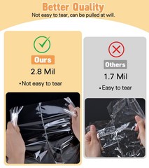 6 Pack Extra Large Clear Cellophane Bags 30×40 Inch Gift Basket Wrap 2.8 Mil