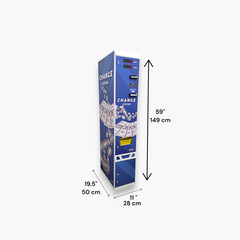 Dollar Bill to Coin/Token Changer Machine 15K Capacity Accepts $1-$100 bills USD