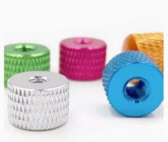M3 M4 Aluminum Alloy Round Knurled Standoff Nuts Studs Threaded Connector Sleeve