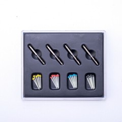 Endodontic Fiber Post Dental Root Canal Pin Screw Quartz Glass Posts + 4 Drills