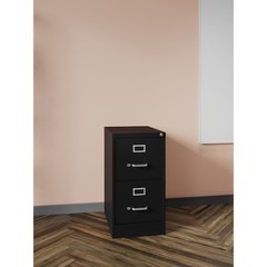 Hirsh 14410 15″ W 2 Drawer Vertical File Cabinet, Black, Letter